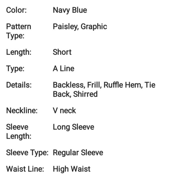 Paisley Tie Back Dress - Picture 7 of 7